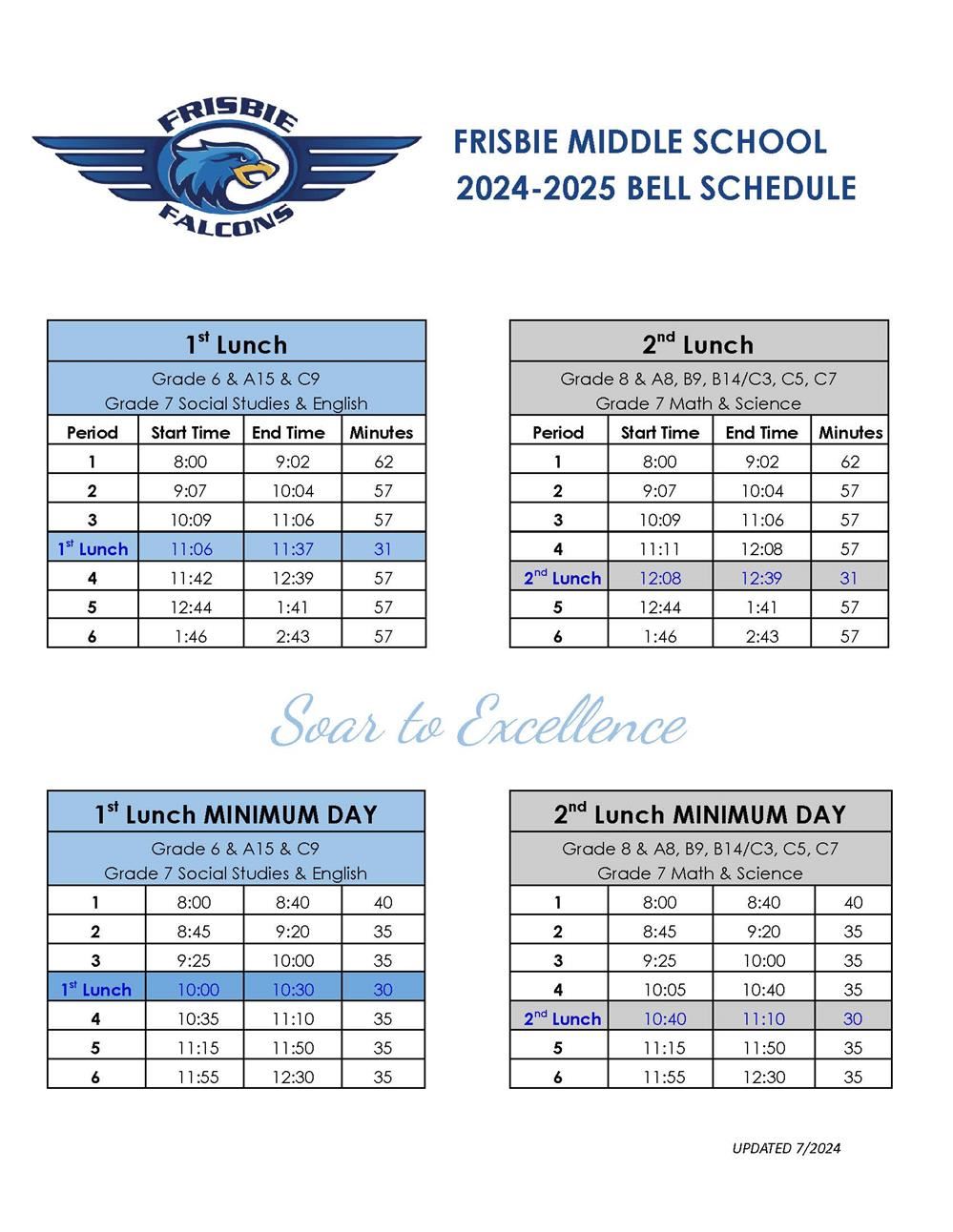 BELL SCHEDULE